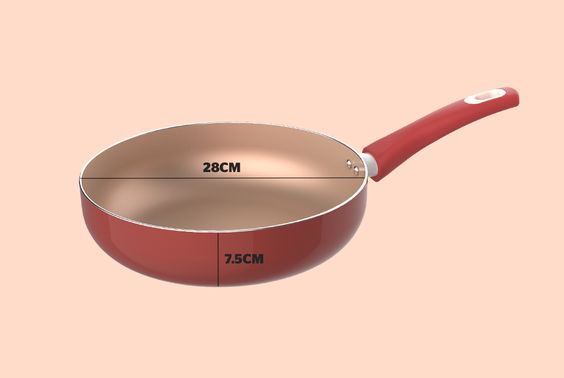 Chảo nhôm đa năng chống dính đáy từ Sunhouse SWP28MA - hình 2